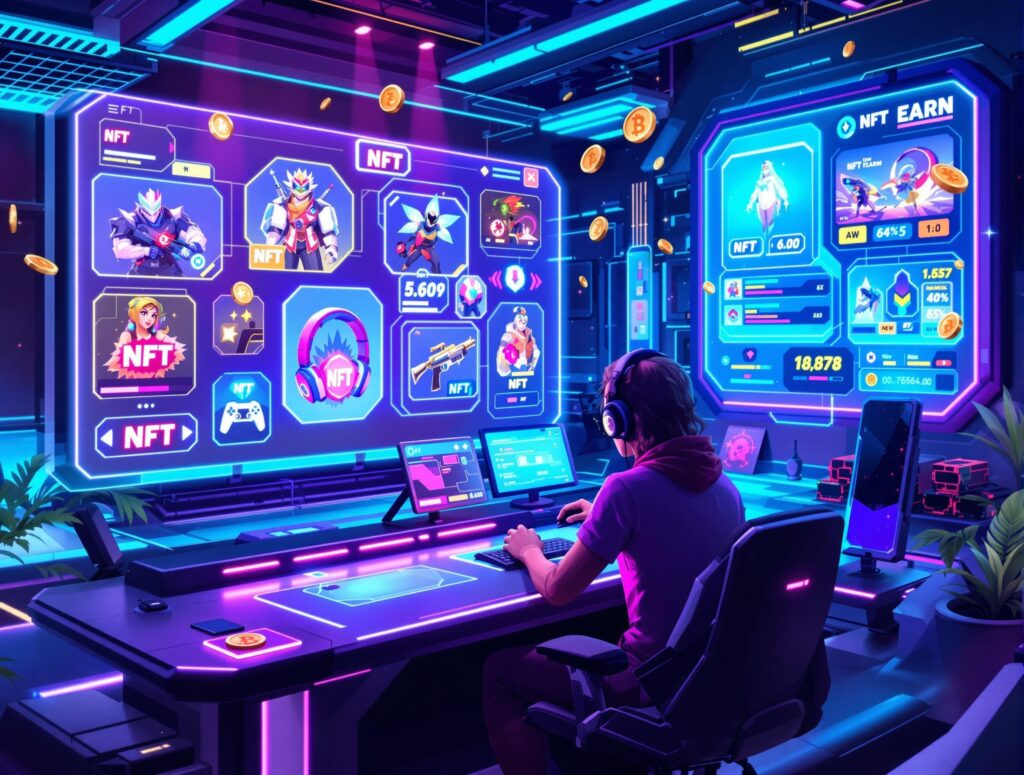 NFT w grach: jak działa model play-to-earn?