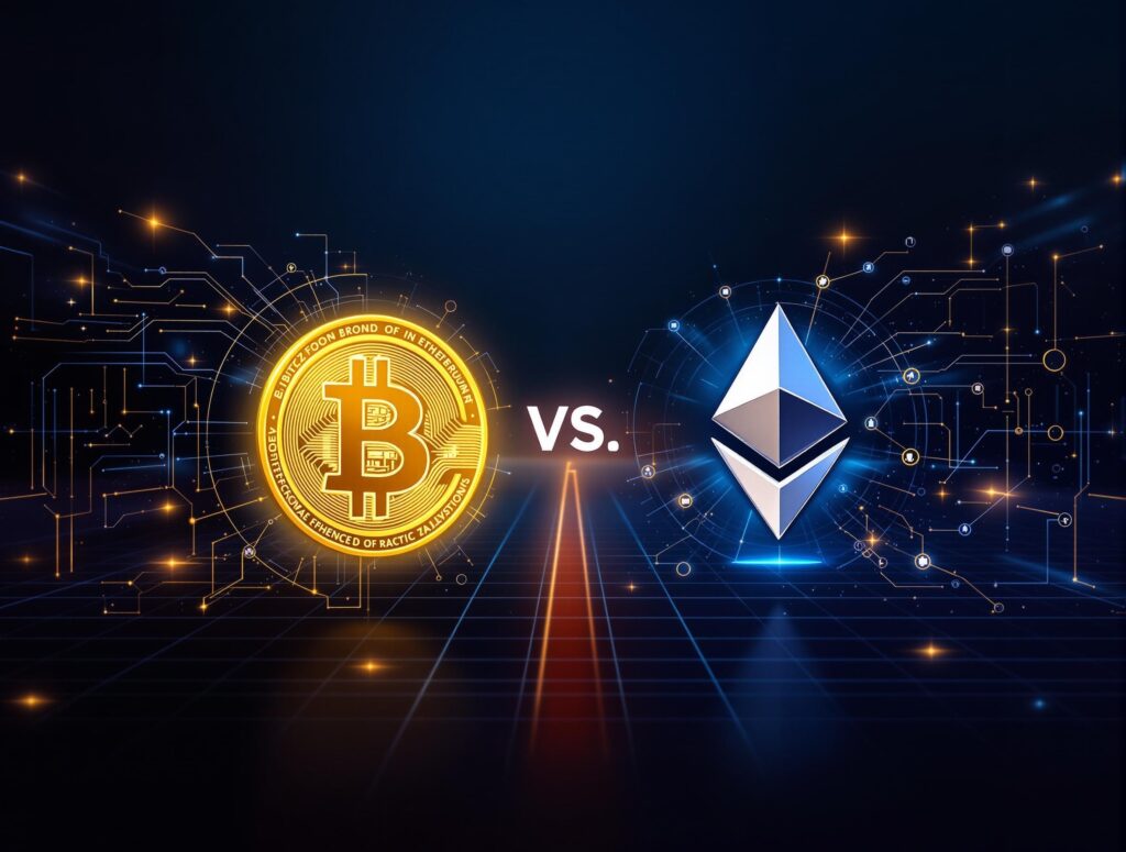 Bitcoin vs ethereum – kluczowe różnice i praktyczne zastosowania