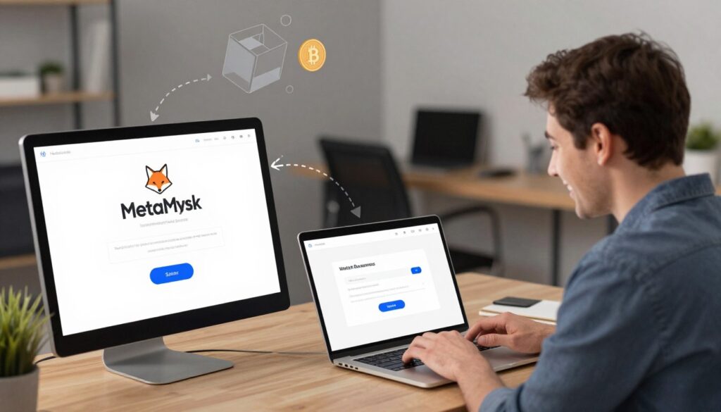 MetaMask wallet setup process