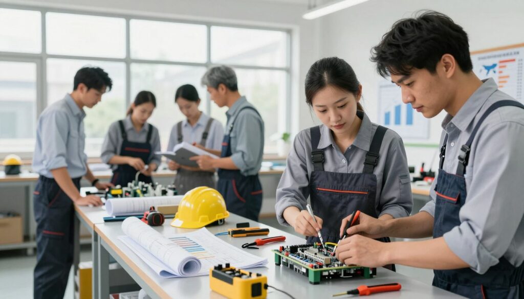wynagrodzenia elektryków za granicą